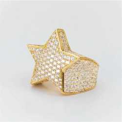 Sterg Sier VVS Moissanite Dia dia rings for men moissanite ring