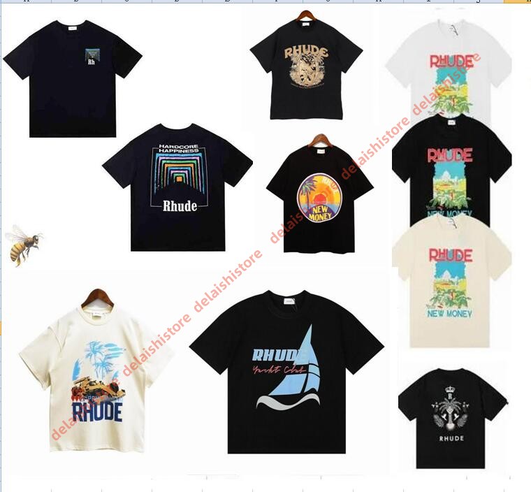 23ss NEW Rhude Mens T Shirt High Quality Tess Designer Casual Fashion Short Sleeve Europe America Men Women Round Neck Tshirts US Size S-XXL, C12
23ss NEW Rhude Mens T Shirt High Quality Tess Designer Casual Fashion Short Sleeve Europe America Men Women Round Neck Tshirts US Size S-XXL, C12