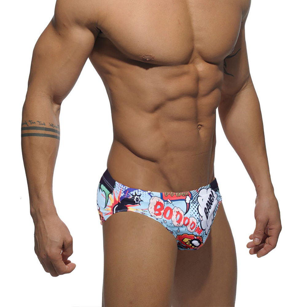 Men's Swimwear Sexy low waisted men's swimwear summer quick drying swimsuit Mayo breathable sports beach surfing skirt 230705