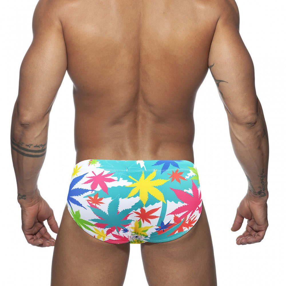 Men's Swimwear Graffiti Colorful Lines Love Swimming Relay European and American Fashion Trends Beach Surfing Bikini Swim Pants with Push Pads 23
