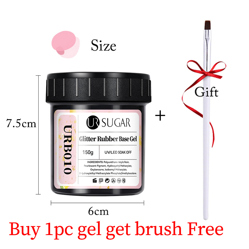 Nail Polish Sugar shiny rubber bottom filled with 150g gold sequins pink camouflage gel color soap UV LED nail gel varnish 230704