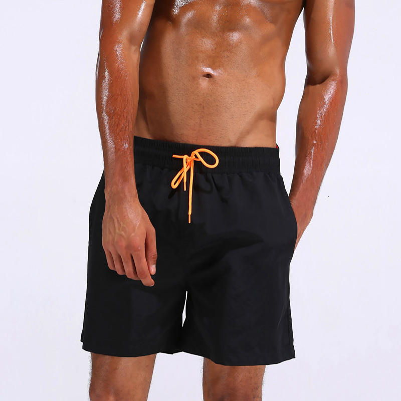 Men's Swimwear Summer beach swimsuit fast drying comfortable and breathable Beach shorts Sexy solid color men's 230705