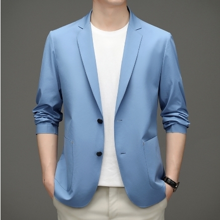 Men's Suits Blazers short sleeve summer mens thin jacket fashion Slim Fit Small Suit Casual Top Coat 230705