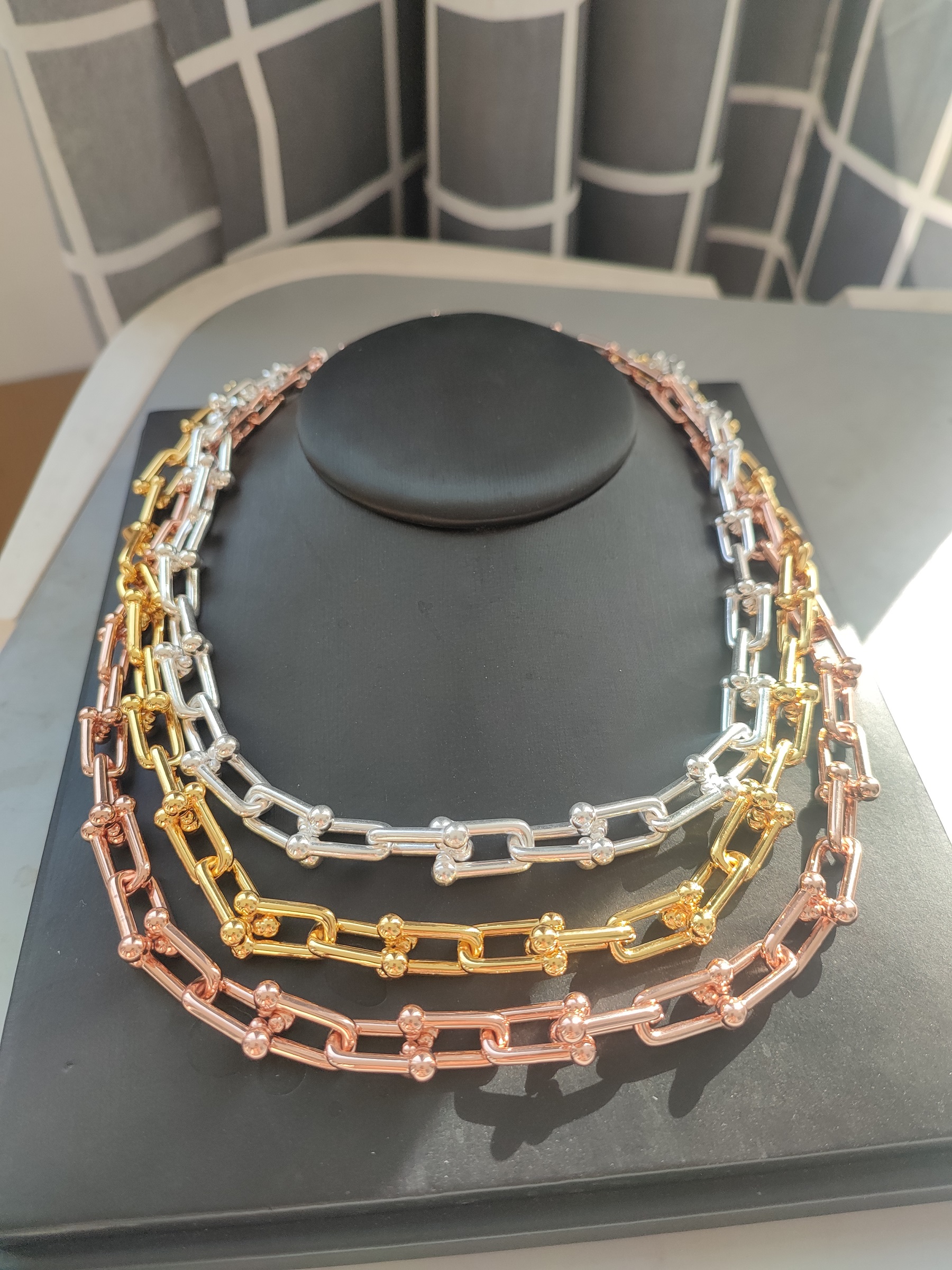 New gold sliver Chain womens pendant long 41 45 50 60cm designer necklace jewelry bracelet necklaces Engagement set for women girls Couple Wedding Par