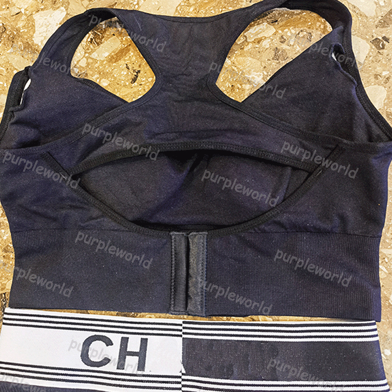 Yoga Wear Two Piece Sleeveless Womens Running Tracksuit Fitness Underwear High Waisted Leggings Tracksuit