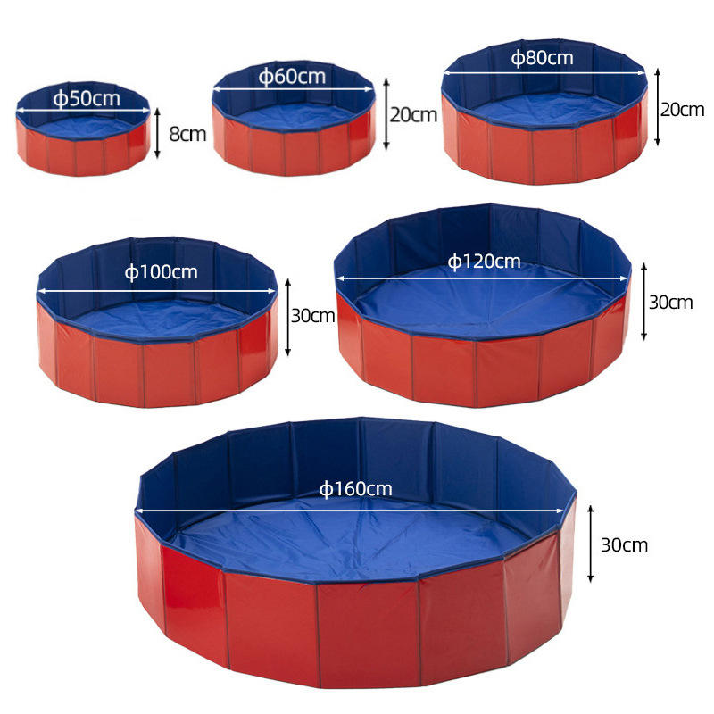 Foldable Dog Pool Collapsible Hard Plastic Dog Swimming Pool Portable Bath Tub for Pets Dogs and Cats Pet Wading Pool for Indoor and Outdoor
