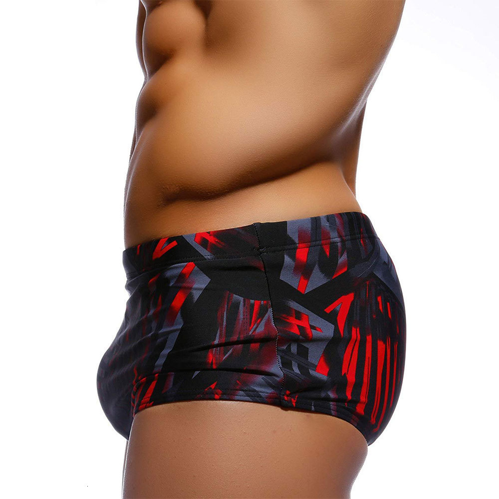 Men's Shorts swimwear Brazilian traditional cut swimsuit bikini surfing boxer shorts black and red Sunga 230705