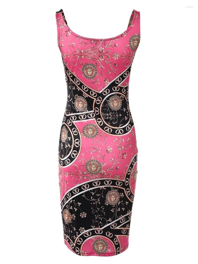 Plus Size Dresses Baroque Print Bodycon Dress Summer Sexy Tank Maxi Elegant Ladies Birthday Party Club Sundress AAA Discount for in-store purchases