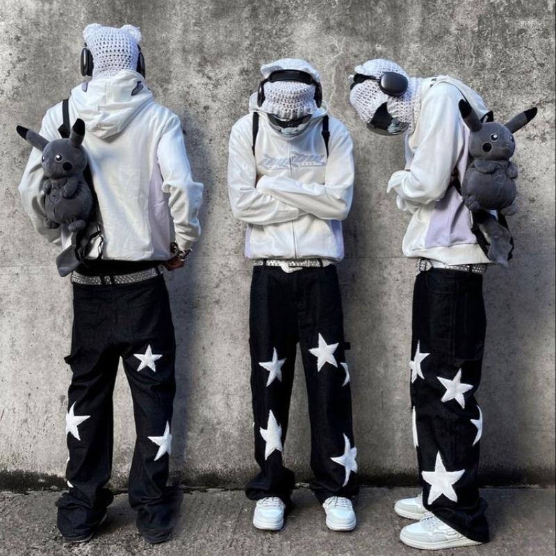 Men' Jeans Y2K Baggy Oversized Street Apparel Star Embroidery Splice Retro Harajuku Loose And Women' Casual Denim Pants, Black
Men' Jeans Y2K Baggy Oversized Street Apparel Star Embroidery Splice Retro Harajuku Loose And Women' Casual Denim Pants, Black
