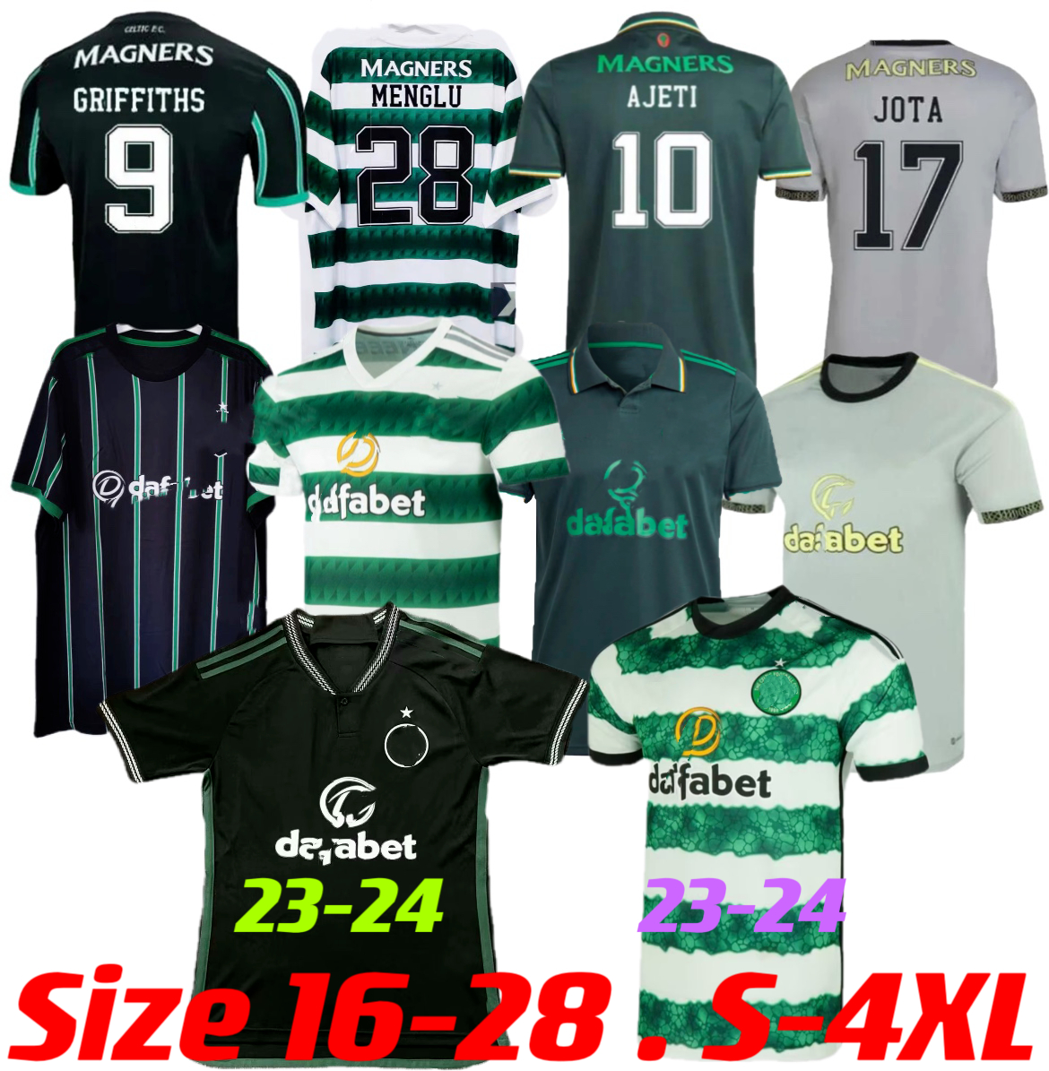 4TH 22 23 24 Celts away home 4 soccer jerseys EDOUARD 22 2023 2024 Men Kids BROWN DUFFY TAYLOR ELYOUNOUSSI MCGREGOR away black child FANS football shirts CHRISTIE, 22-23 3rd
4TH 22 23 24 Celts away home 4 soccer jerseys EDOUARD 22 2023 2024 Men Kids BROWN DUFFY TAYLOR ELYOUNOUSSI MCGREGOR away black child FANS football shirts CHRISTIE, 22-23 3rd