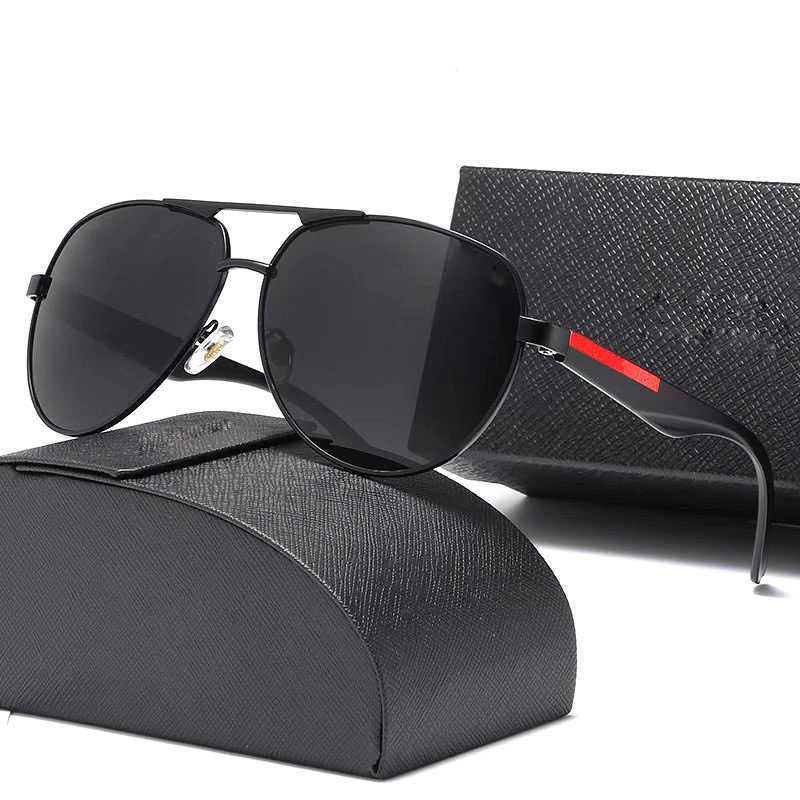 Luxury designer sunglasses Man glass Outdoor sunglasses Metal frame fashion classic Lady sun glasses mirror woman with box