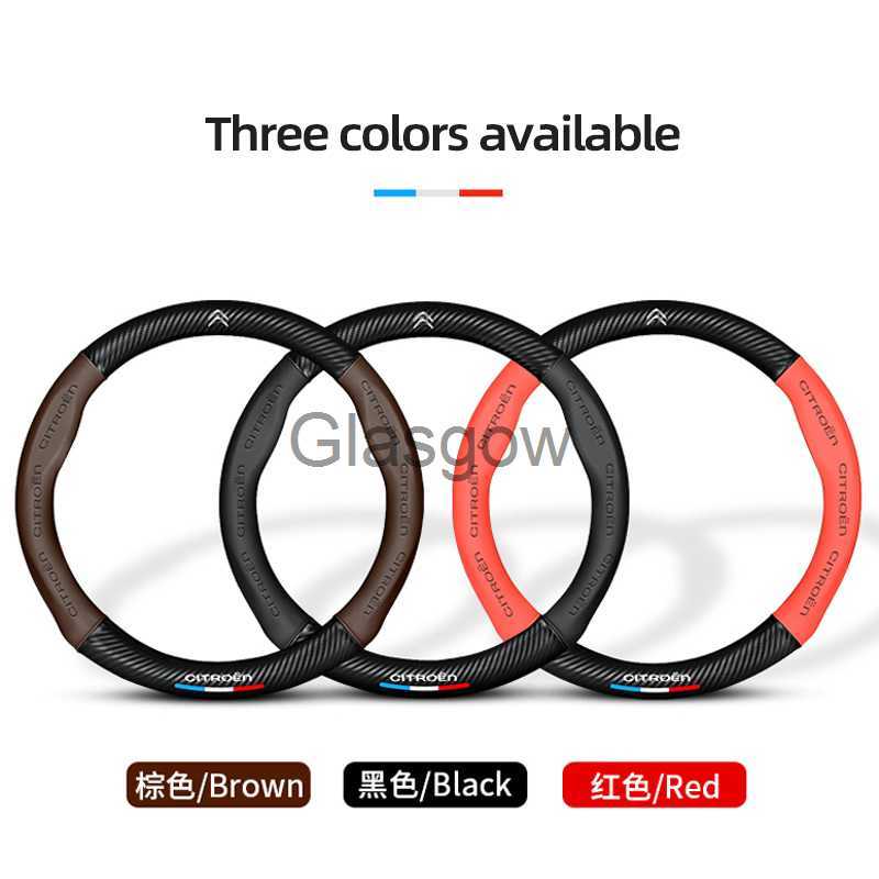 Steering Wheel Covers Car steering wheel cover is applicable to Citroen C4 C3 C5 C1 DS3 DS5 DS4 Berlingo Jumper ZX Spacetourer auto parts x0705