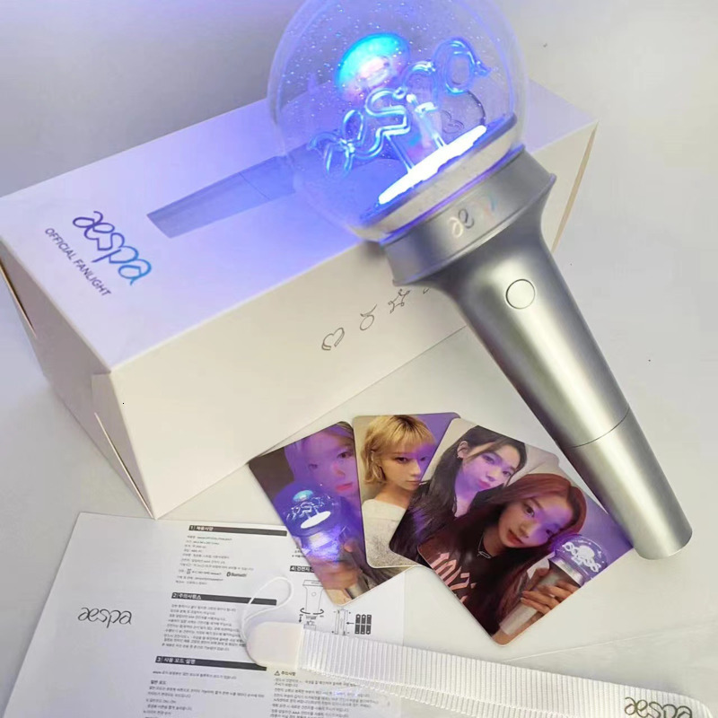 LED Light Sticks Kpops Lightstick Karina Giselles Winter Ning No Bluetooth Concert Hand Lamp Party Flash Fluorescent Toy Fans Collection 230705