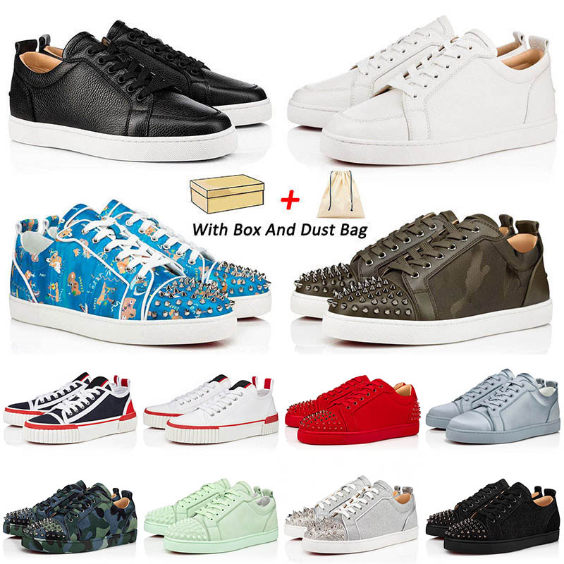 with box 2023 designer red bottoms shoes sneakers mens women cut low genuine leather splike loafers vintage platform luxurys casual bottom shoe 35-47, 13
with box 2023 designer red bottoms shoes sneakers mens women cut low genuine leather splike loafers vintage platform luxurys casual bottom shoe 35-47, 13