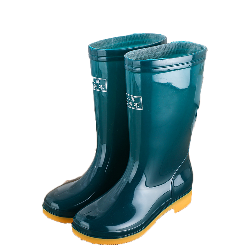 Women MidCalf Boot Ladies Waterproof Rubber Knee Outdoor Shoes Female Winter Warm High Quality Rain Boots Q1216