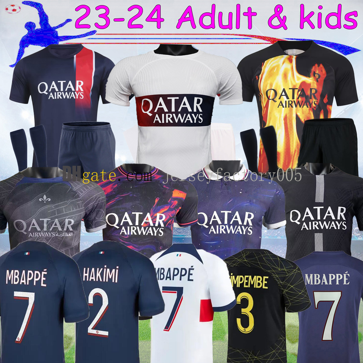 23 24 MBAPPE HAKIMI PSgs soccer jerseys SERGIO RAMOS 2023 2024 WIJNALDUM Special home away MARQUINHOS VERRATTI third 4TH player men kids kit 16-4XL, 22-23 4th fans
23 24 MBAPPE HAKIMI PSgs soccer jerseys SERGIO RAMOS 2023 2024 WIJNALDUM Special home away MARQUINHOS VERRATTI third 4TH player men kids kit 16-4XL, 22-23 4th fans