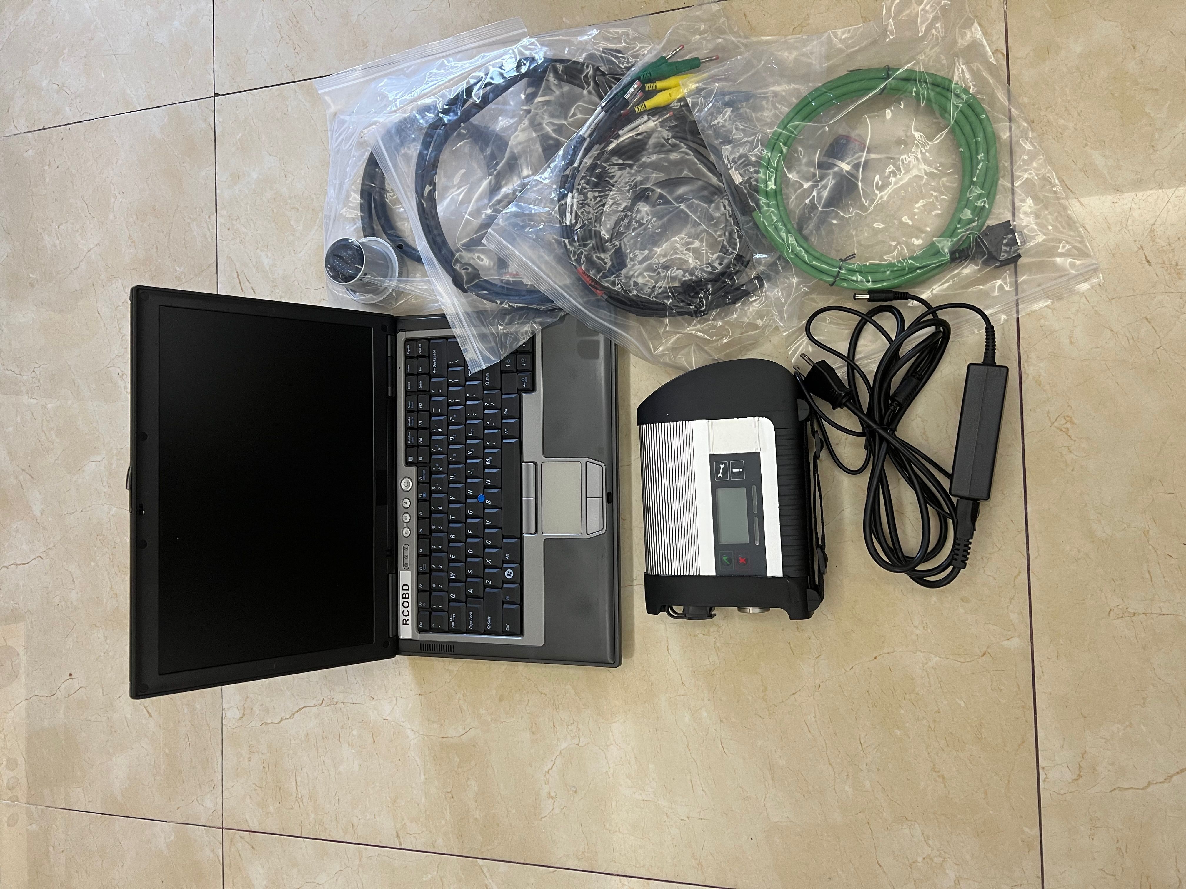 V2023.09 MB SD Connect C4 Star Diagnosis with D630 Laptop Supports WIN10 480gb SSD Ready Use
