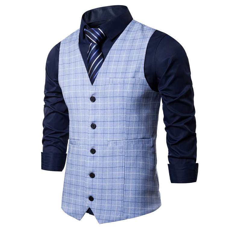 Men's Vests 3XLS Plaid Style Tops Wedding Striped Party European Homme Vest Dress Men Fashion Business Clothing Size Casual Formal 230705