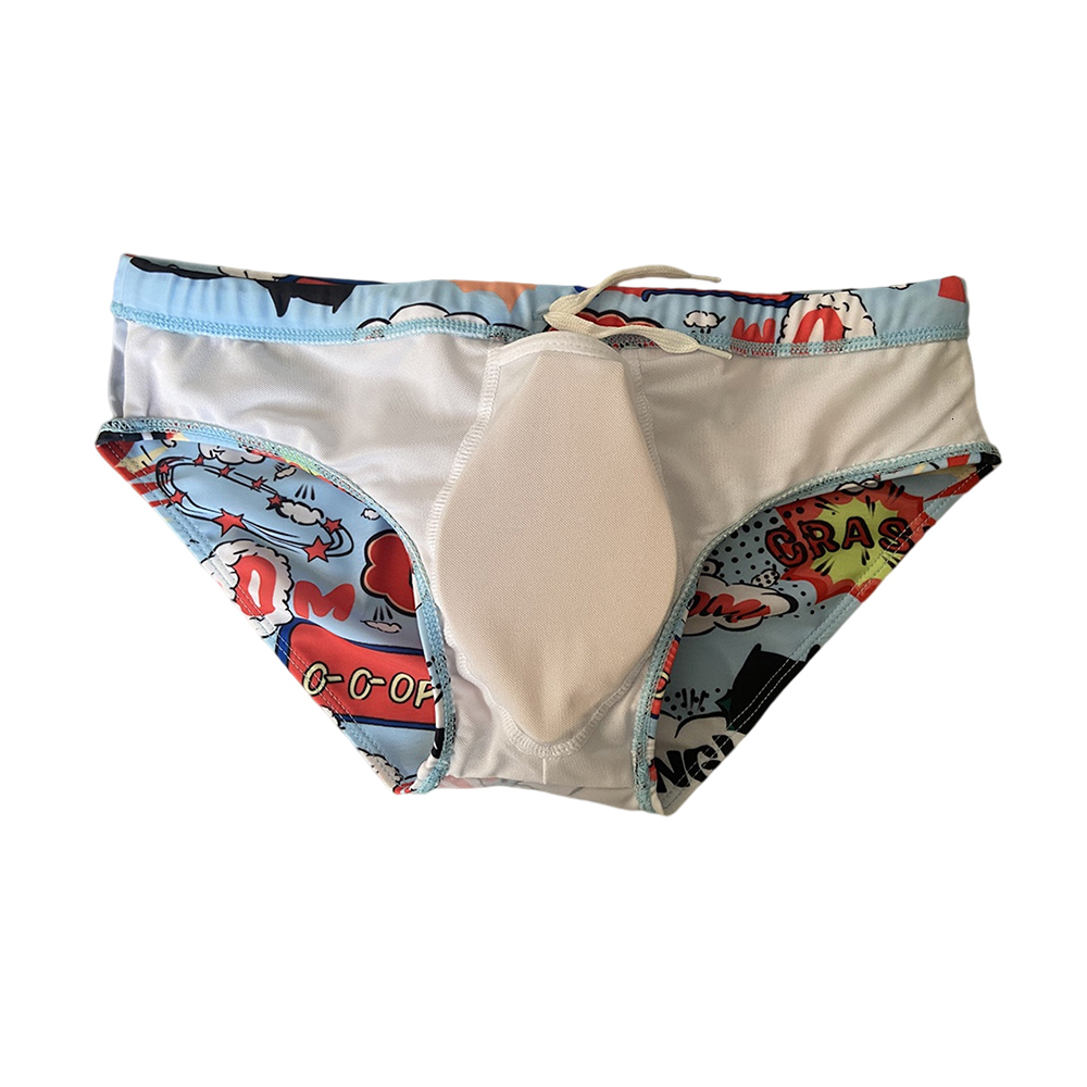 Men's Swimwear Sexy low waisted men's swimwear summer quick drying swimsuit Mayo breathable sports beach surfing skirt 230705