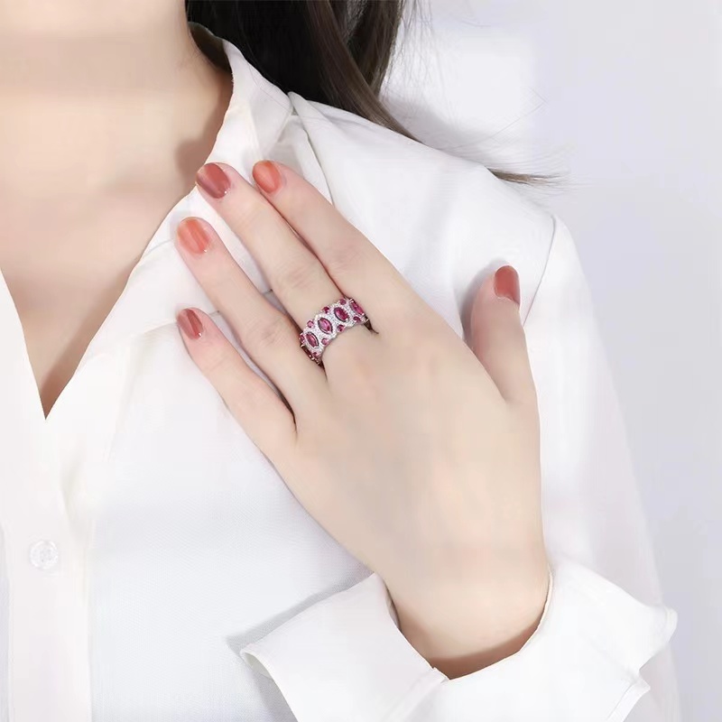Choucong tail Large Dia Wedding Rings Jewelry Real 100% Soild Sterling Sier Emerald Cut Sapphire Moissanite Women Egagement Band Ring Set