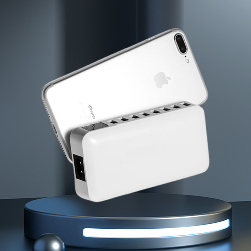 Multi 8 Port USB Fast Charger Desk Phone Carregador LCD Display Charger Dock For Smartphone Iphone charger Samsung Xiaomi1486895