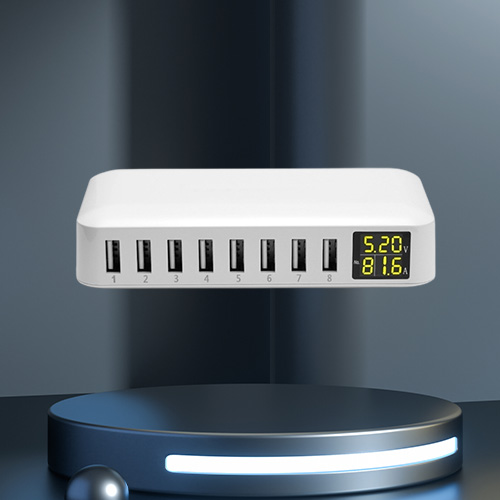 Multi 8 Port USB Fast Charger Desk Phone Carregador LCD Display Charger Dock For Smartphone Iphone charger Samsung Xiaomi1486895