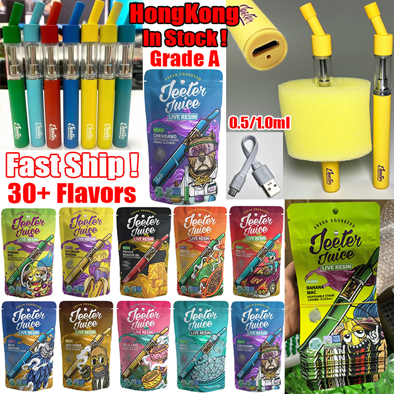 HK In Stock Jeeter Juice Disposable Vape Cartridges E Cigarettes 1.0ml 0.5ml Vaporizer Pen Ceramic Coil Oil Carts Device Pods Live Rsign 30+ Flavors Empty USB Packaging
HK In Stock Jeeter Juice Disposable Vape Cartridges E Cigarettes 1.0ml 0.5ml Vaporizer Pen Ceramic Coil Oil Carts Device Pods Live Rsign 30+ Flavors Empty USB Packaging