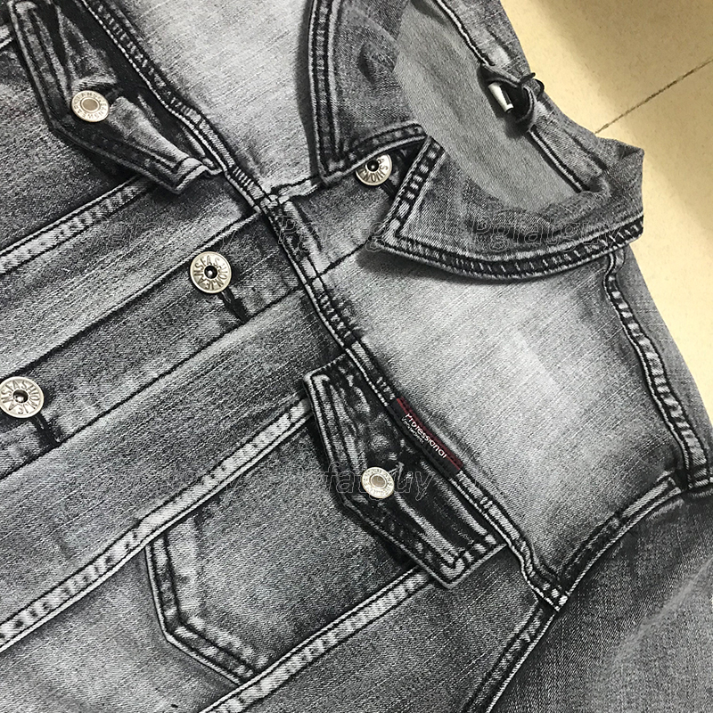 Business Casual 2pcs Men's Pant Sets Simple Design Long Sleeve Denim Jacket and Jeans Spring Autumn Slim-fit Stretch Male Clothing