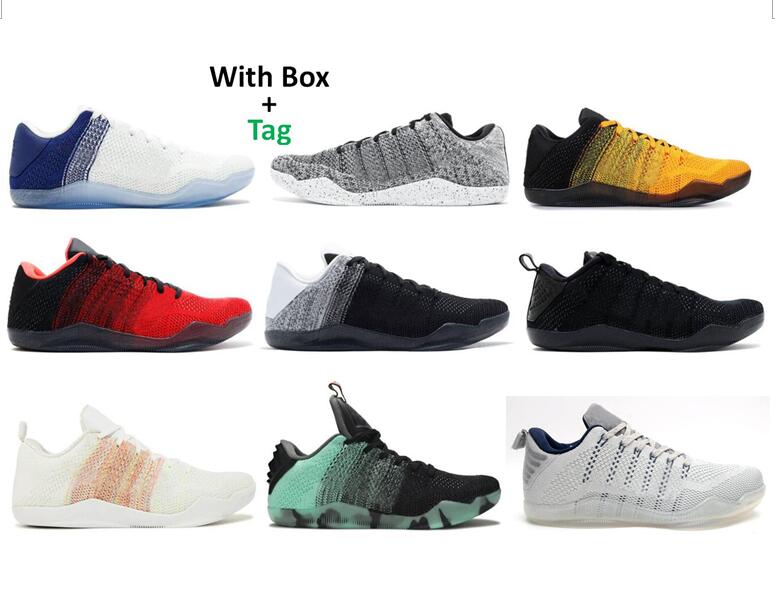 Mamba 11 Elite Men Basketball Shoes Bruce Lee Oreo USA Fade To Black Last Emperor White Horse Achilles Heel Northern Lights Pale Horse 11s Sports Sneakers