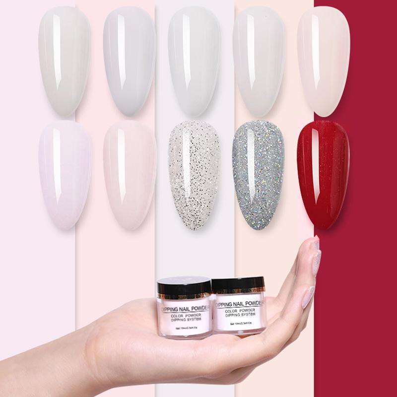Nail Glitter Dipping Nail Powder Gradient French Glitter Dust Power Natural Dry Witout Cure Dip Nail Power Decoration Manicure 230705