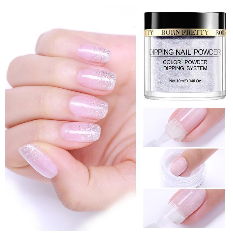 Nail Glitter Dipping Nail Powder Gradient French Glitter Dust Power Natural Dry Witout Cure Dip Nail Power Decoration Manicure 230705