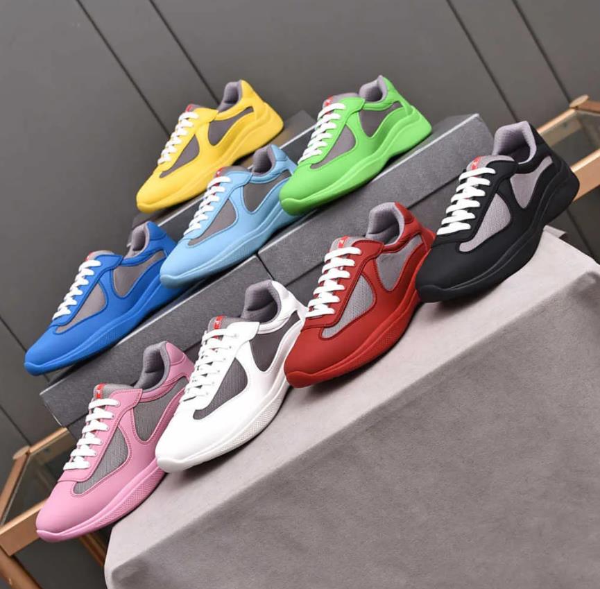 designer Casual shoes Men America S Cup Xl pradas prad Leather sneakers High Quality Patent Leather Flat Sneaker Black Mesh Lace-Up Outdoor Running Shoe, Color 1
designer Casual shoes Men America S Cup Xl pradas prad Leather sneakers High Quality Patent Leather Flat Sneaker Black Mesh Lace-Up Outdoor Running Shoe, Color 1