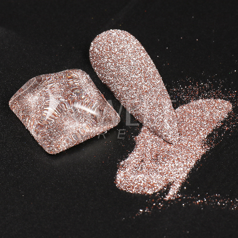 Nail Glitter Sparkles Reflective Pink Nail Glitter Powder Colorful Crystal Sequins Chrome Pigment Gel Polish Nail Decoration SWFG 230705