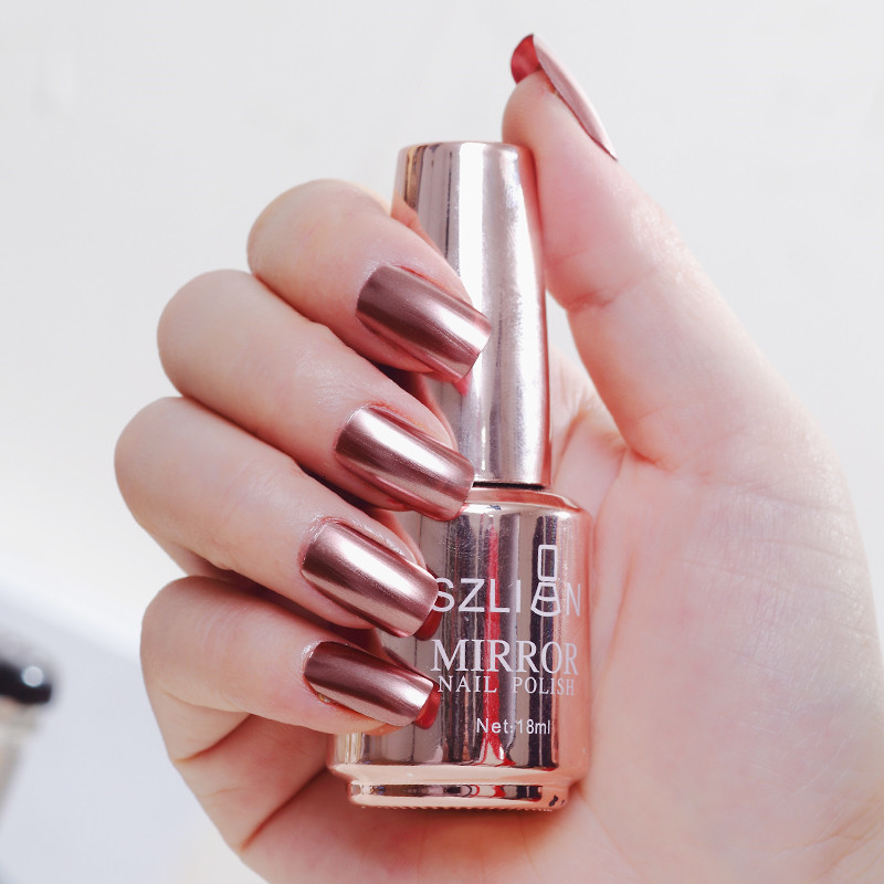 Nail Gel 12 Colors Mirror Polish Longlasting Quickdrying Metallic Silver Purple Rose Gold Nail Polish Is Not Peelable Nails Decoration 230706