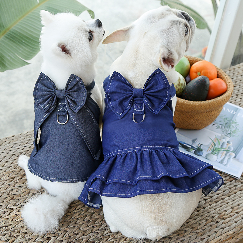 Dog Apparel Small medium and large dogs pets dogs cats denim skirts walking dogs chest and back traction spring and summer clothing supplies, 304 skirt blue denim
Dog Apparel Small medium and large dogs pets dogs cats denim skirts walking dogs chest and back traction spring and summer clothing supplies, 304 skirt blue denim