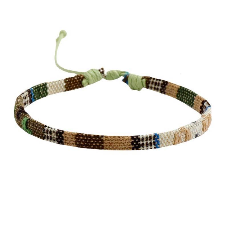 Chain European Pulsera Tela Vintage Bohemia Weaved Fabric Bracelet for Men Ethnic Nepal Braided Tissu Bracelet Men Women Jewelry Gift 230706