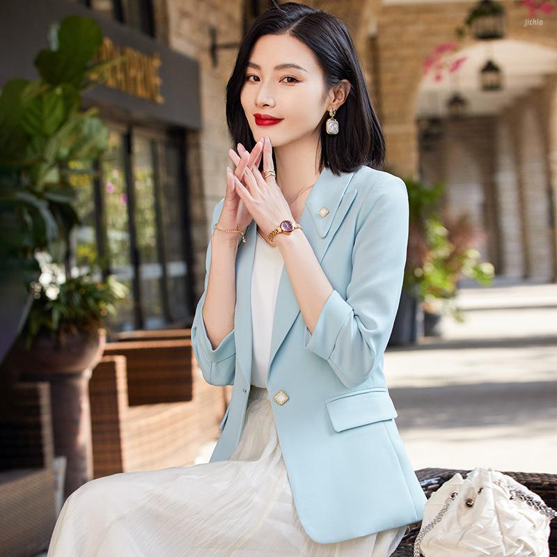 Womens Suits Ladies Office Elegant Blazers Jackets Coat Spring Summer Women Business Work Wear Professional Female Outwear Tops Clothes