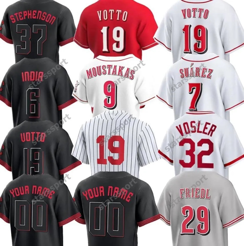 Cincinnati Joey Votto Reds 2023 City Connect Jersey 44 Elly De La Cruz Lodolo Stuart Fairchild TJ Friedl Jonathan India Johnny Bench Tyler Stephenson Custom Jersey, Colour 4
Cincinnati Joey Votto Reds 2023 City Connect Jersey 44 Elly De La Cruz Lodolo Stuart Fairchild TJ Friedl Jonathan India Johnny Bench Tyler Stephenson Custom Jersey, Colour 4