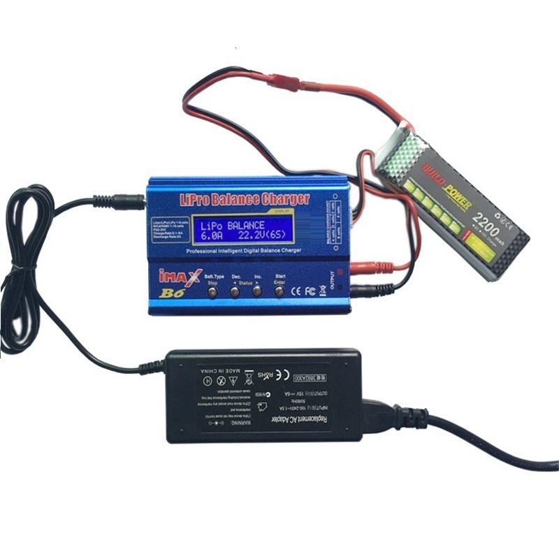 Parts Accessories iMAX B6 80W Battery Charger Lipo NiMh Liion NiCd Digital RC IMAX B6 Lipro Balance Charger Discharger 72W Adjustable Adapter 230705