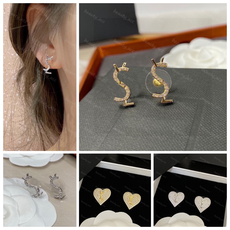 Diamond Earrings designer Studs For Women Simple Gold Love Earrings Y Luxury Silver Ear Rings Mens Designers Jewelry Aretes Ladies Hoops
Diamond Earrings designer Studs For Women Simple Gold Love Earrings Y Luxury Silver Ear Rings Mens Designers Jewelry Aretes Ladies Hoops