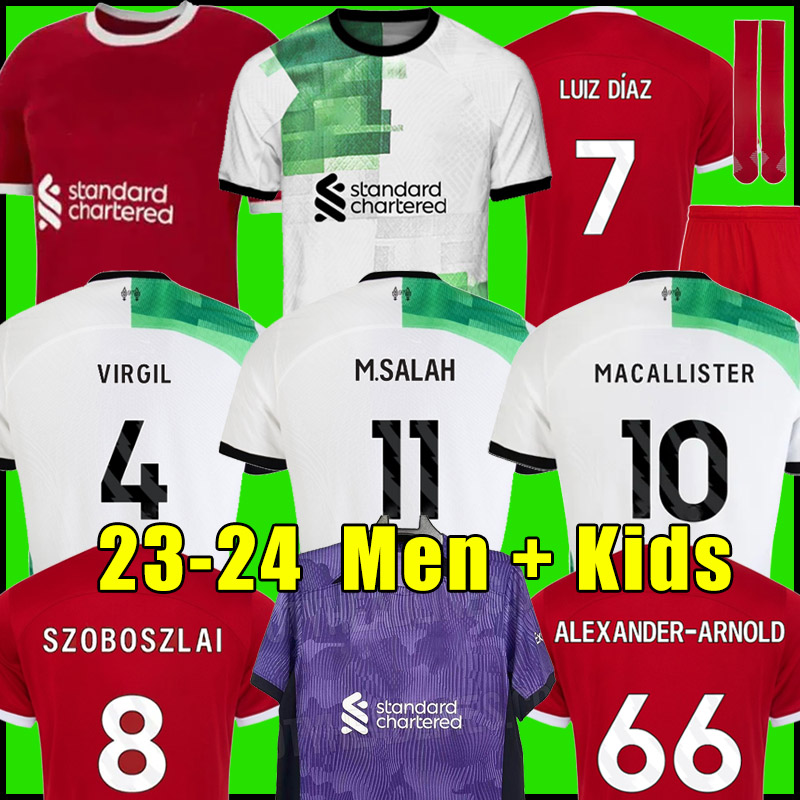 23 24 soccer jerseys home away 3rd third GAKPO DARWIN SZOBOSZLAI 2023 2024 MAC ALLISTER Mohamed Diogo Luis DIaz Alexander Arnold football shirt men kids kit uniforms, 23/24 kids away + socks
23 24 soccer jerseys home away 3rd third GAKPO DARWIN SZOBOSZLAI 2023 2024 MAC ALLISTER Mohamed Diogo Luis DIaz Alexander Arnold football shirt men kids kit uniforms, 23/24 kids away + socks