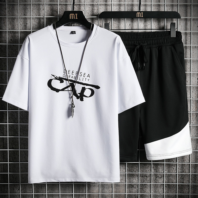 Men's Tracksuits Summer 3D Printing Casual 2Piece Set Plus Size ONeck Tshirt Wear 230705