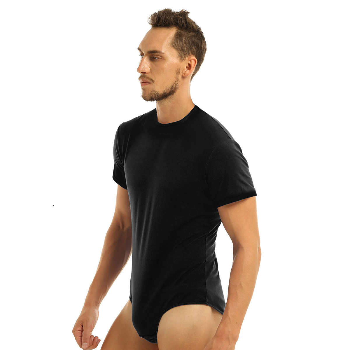 Men's Swimwear Catsuit swimsuit onepiece gymnastics press Crotch Tshirt pajamas men's 230705