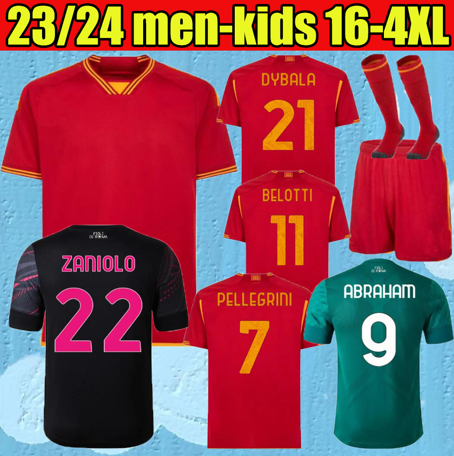 23 24 DYBALA romas Soccer jerseys Pellegrini belotti CELIK Abraham AOUAR EL SHAARAWY 2023 2024 football shirts MANCINI KUMBULLA men kids EL SHAARAWY Player fans, Kit
23 24 DYBALA romas Soccer jerseys Pellegrini belotti CELIK Abraham AOUAR EL SHAARAWY 2023 2024 football shirts MANCINI KUMBULLA men kids EL SHAARAWY Player fans, Kit