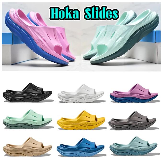 

Hoka Slippers Designer HOKA ONE Ora Recovery Slide 3 Sandals Women Men Hokas Platform rubber slides Mens slipper Cyclamen Mist Green Black womens beach Sandal 36-46