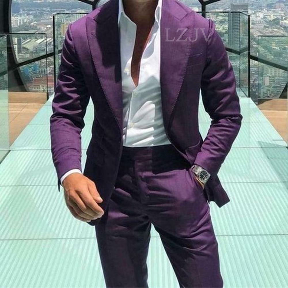Men's Suits Blazers Tailor Made For Men 2 Pieces Lapel Slim Fit Classic Casual Groomsmen Wedding BlazerPants Trajes De Hombre 230705