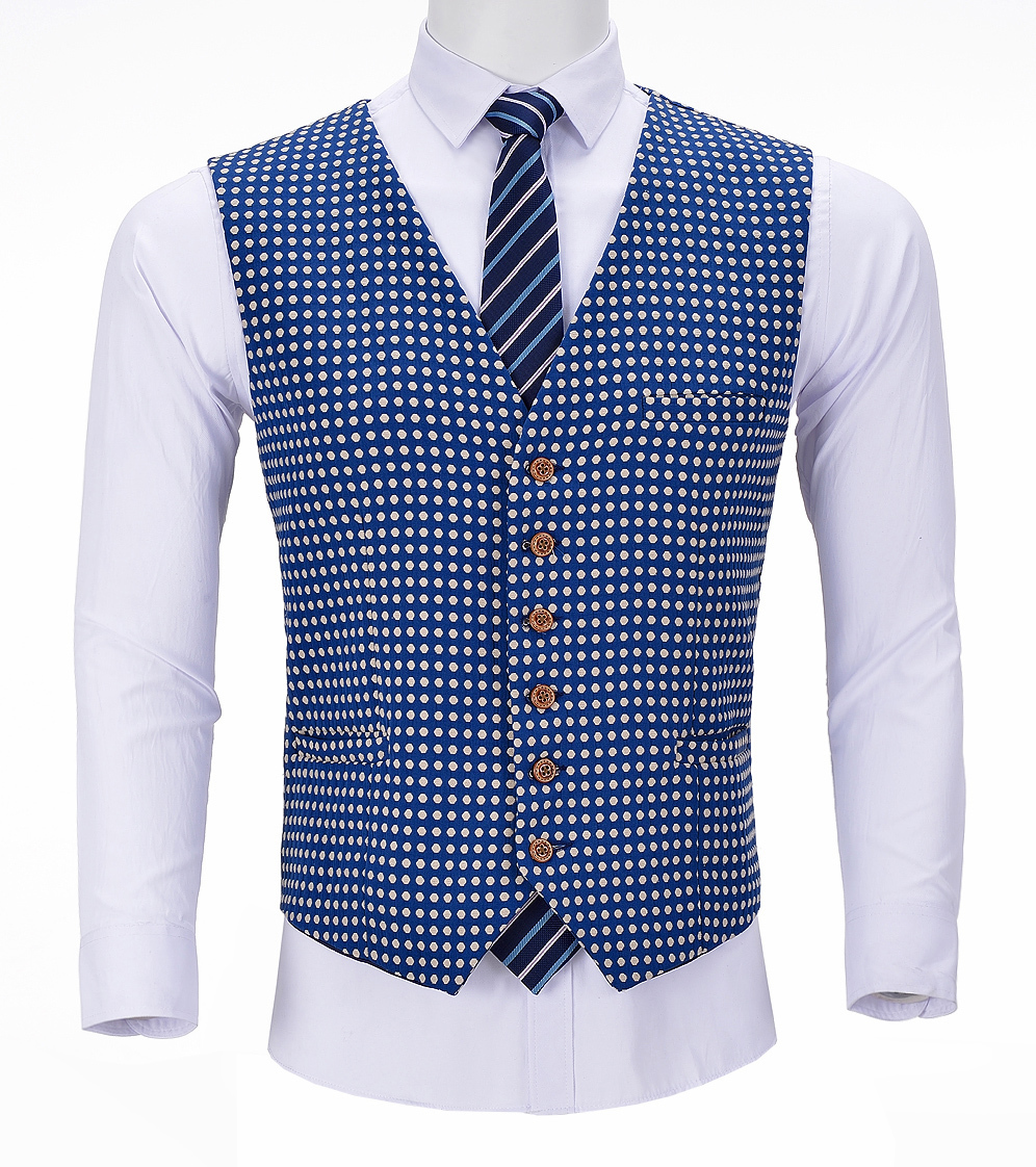 Men's Vests Formal Suits Slim Fit Royal Blue Wastcoat Prom Tweed Black Tuxedos Patterned Navy Wool Jacket for Wedding Groomsmen Vest 230705