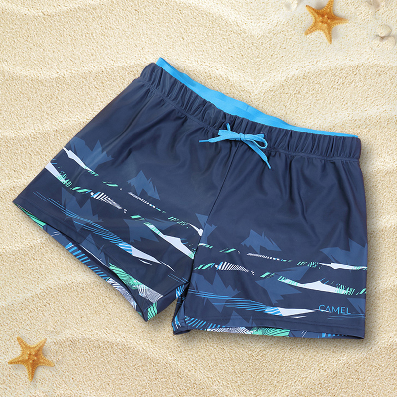 Men's Shorts Gold cam men's swimsuit moistureproof boxer loose beach summer shorts swimming trunks 230705