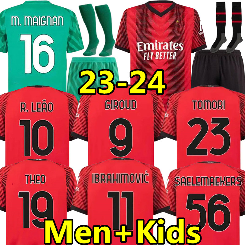 23 24 soccer jerseys IBRAHIMOVIC GIROUD TOMORI AC MILANS R. LEAO Origi BENNACER REBIC THEO goalkeeper MAIGNAN Kalulu 2023 2024 football shirt men kids kits sets, 23-24 gk
23 24 soccer jerseys IBRAHIMOVIC GIROUD TOMORI AC MILANS R. LEAO Origi BENNACER REBIC THEO goalkeeper MAIGNAN Kalulu 2023 2024 football shirt men kids kits sets, 23-24 gk