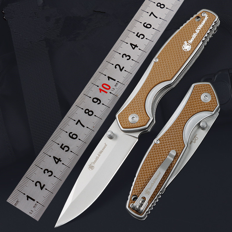 Smith-WS 0520 D2 Blade EDC Pocket Folding Knife G10 Handle Fold Utility Outdoor Camping Hunting Survival Knives Tool
Smith-WS 0520 D2 Blade EDC Pocket Folding Knife G10 Handle Fold Utility Outdoor Camping Hunting Survival Knives Tool